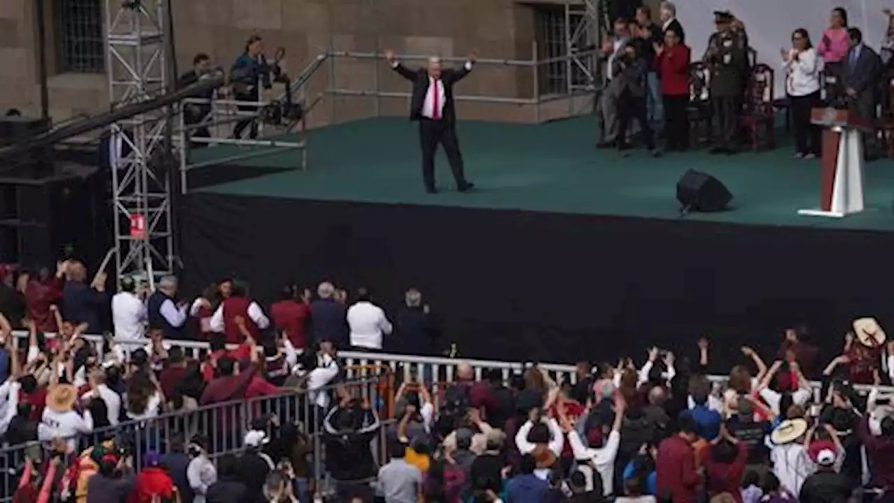 Mexico leader holds massive rally in de-facto first salvo to 2024 elections