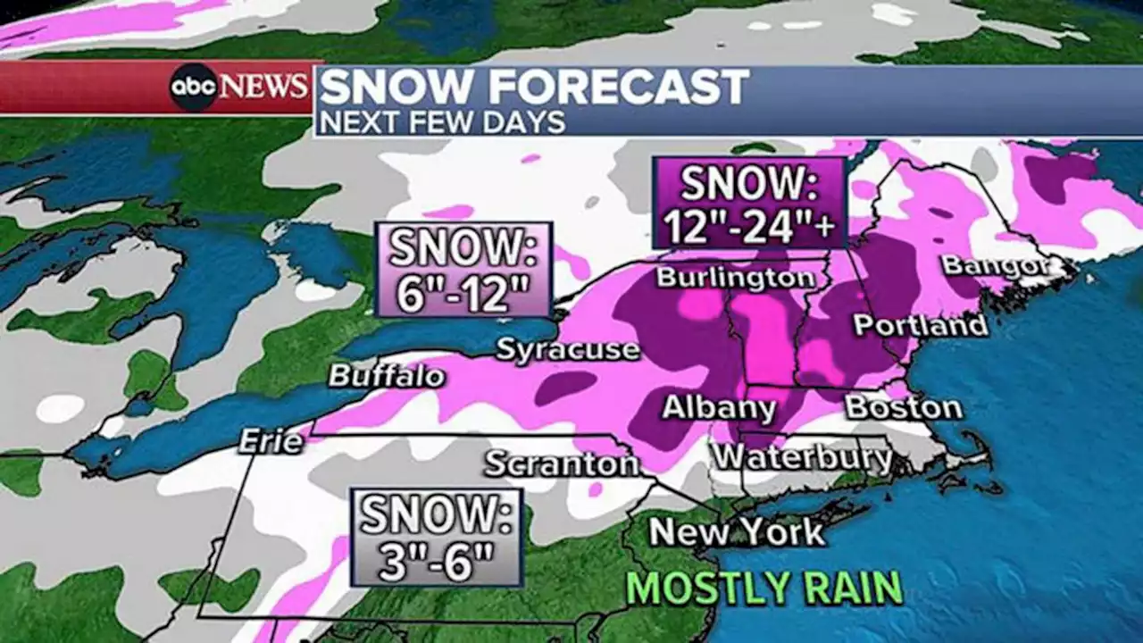 Nor'easter has already dumped more than a foot of snow in multiple regions