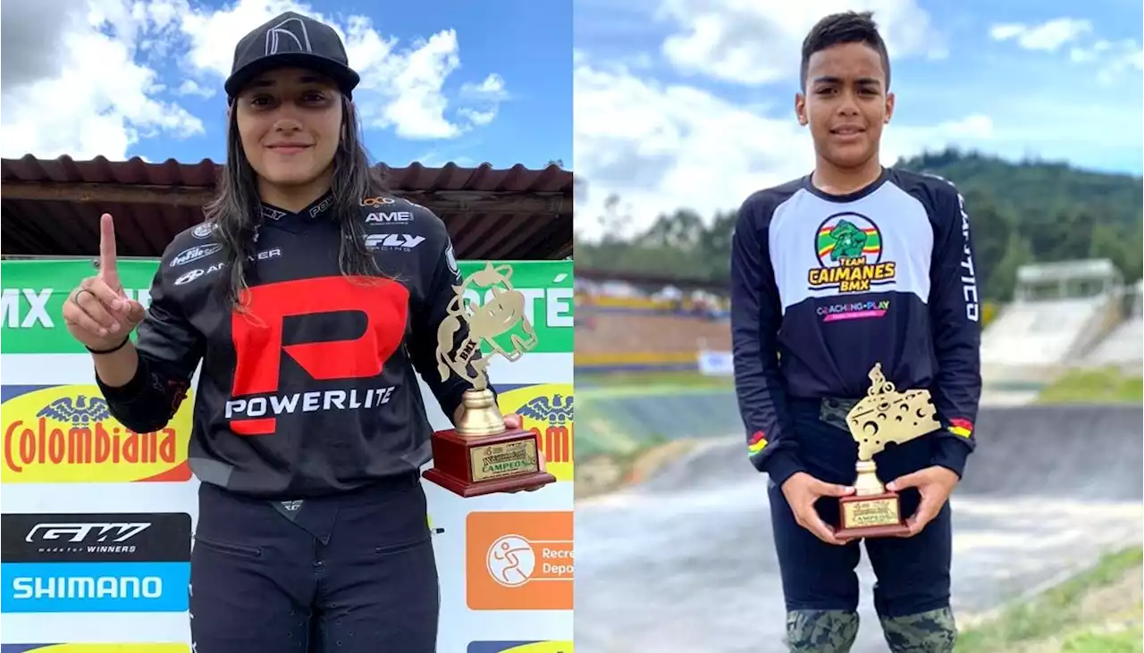 Sharid Fayad, campeona en Damas Élite y Wilson Ruiz en 12 años expertos BMX