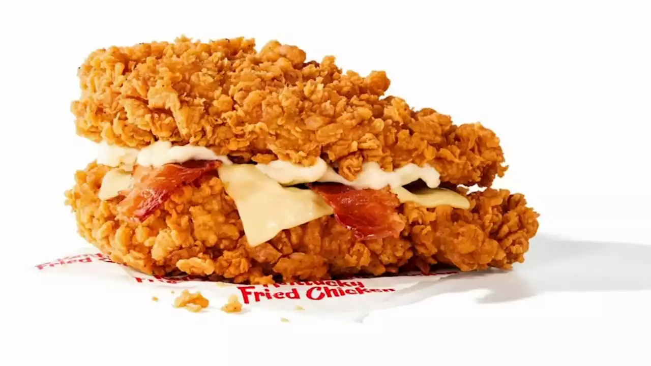 'KFC Double Down' - the sandwich that replaces bread with chicken - is back after nearly 10 years