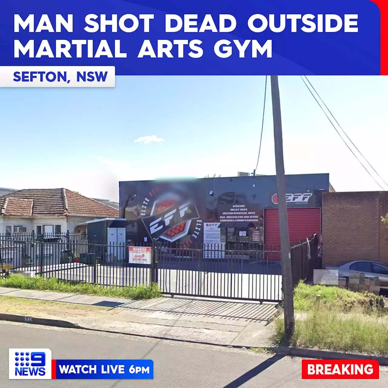 Man shot dead outside martial arts gym in south-west Sydney