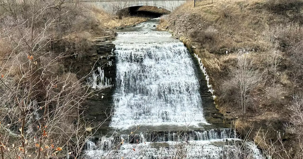 This flowing cascade near Toronto might be one of the prettiest in the area