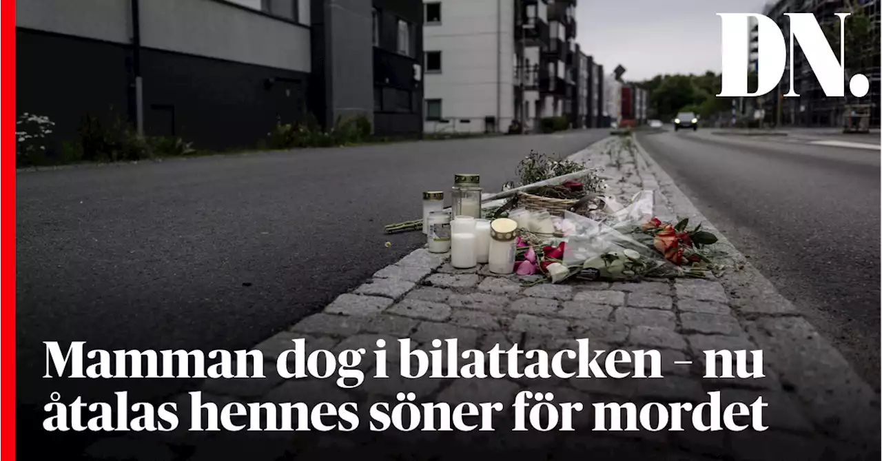 Mamman dog i bilattacken – nu åtalas hennes söner för mordet