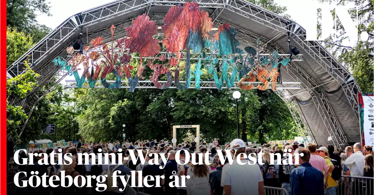 Gratis mini-Way Out West när Göteborg fyller år