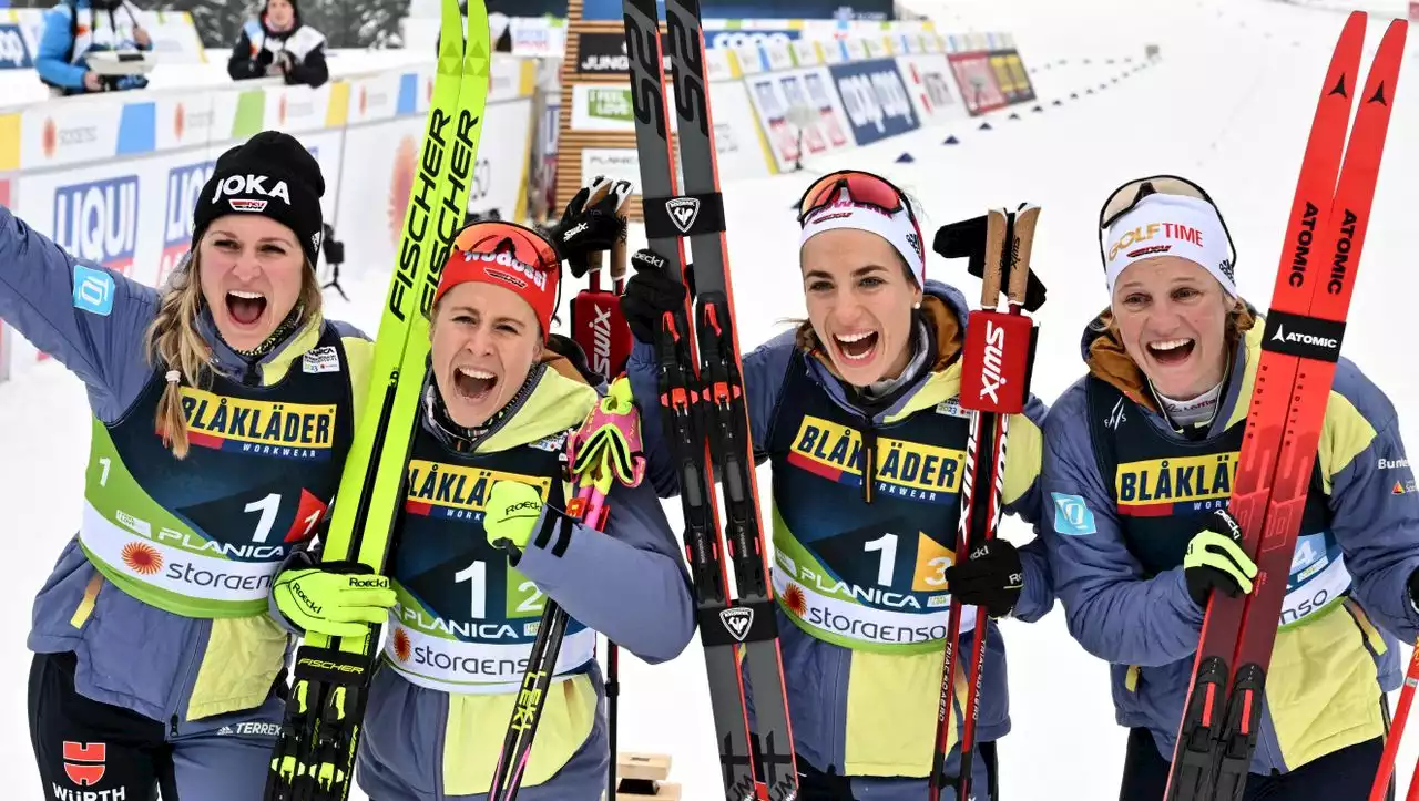 Deutsche Staffel der Langläuferinnen holt erste WM-Medaille seit zwölf Jahren