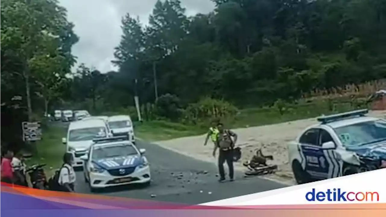 Heboh Mobil Patwal Tabrakan dengan Sepeda Motor Pelajar SMP di Toba