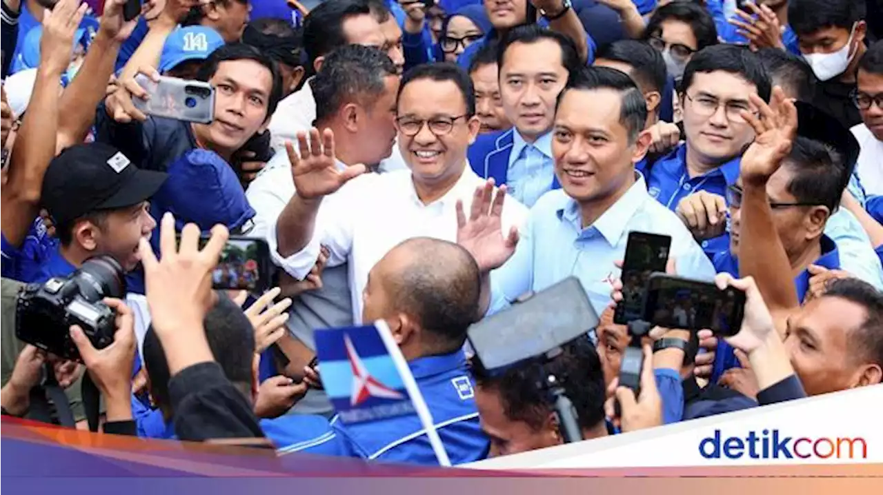 Momen Kompak Anies-AHY di Markas Demokrat