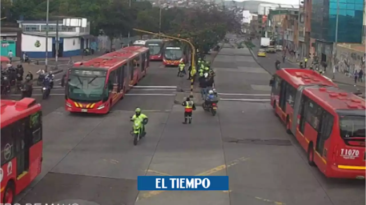 TransMilenio suspende servicio en varias estaciones por manifestación