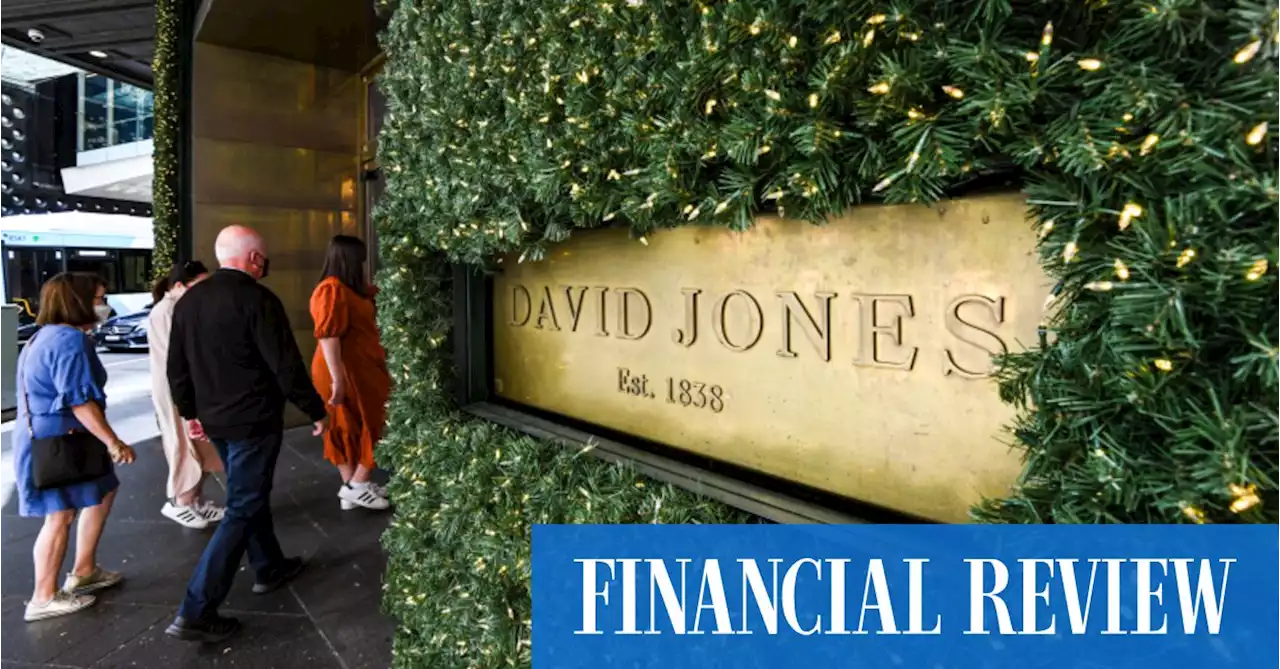 David Jones starts second half with bang: sales up 13.6pc