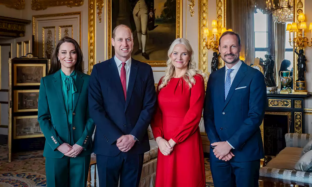 Prince William and Princess Kate reunite with Norwegian royals in Windsor