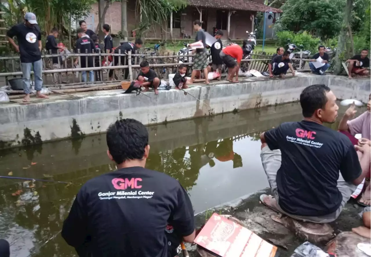 Ganjar Milenial Center Menggelar Lomba Memancing di Sragen