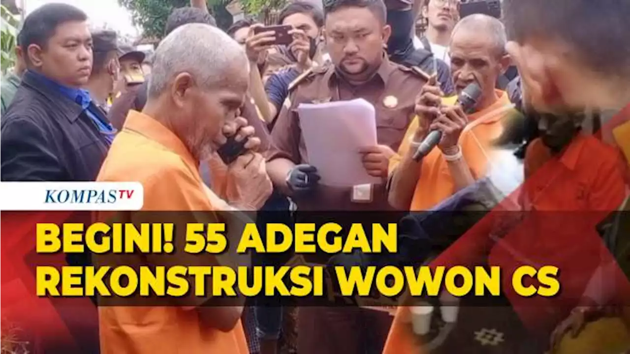 55 Adegan Rekonstruksi Kasus Serial Killer Wowon CS Diperagakan