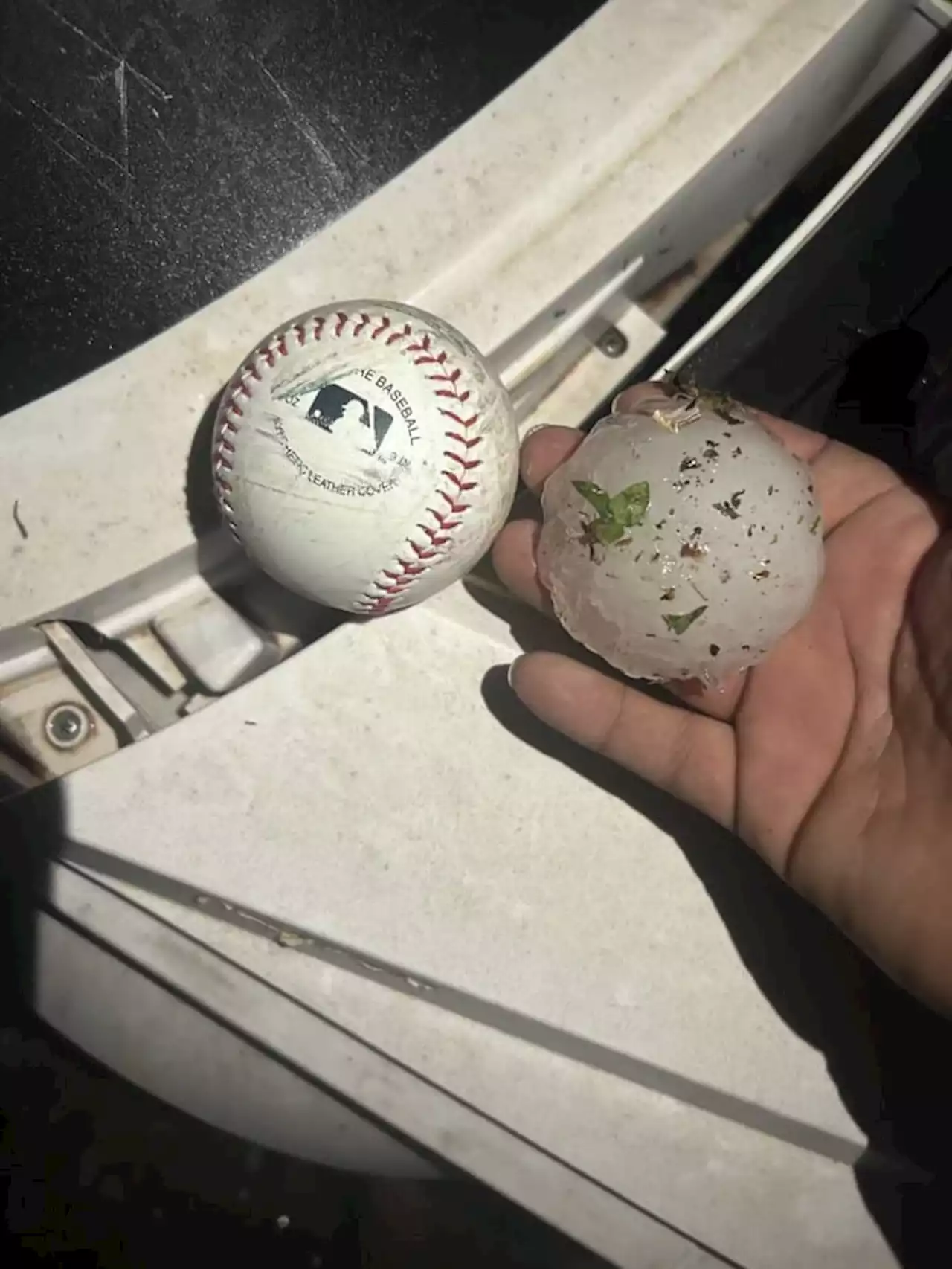 HAIL PHOTOS: KSAT Connect pictures show the sizable hail that fell in South Texas overnight