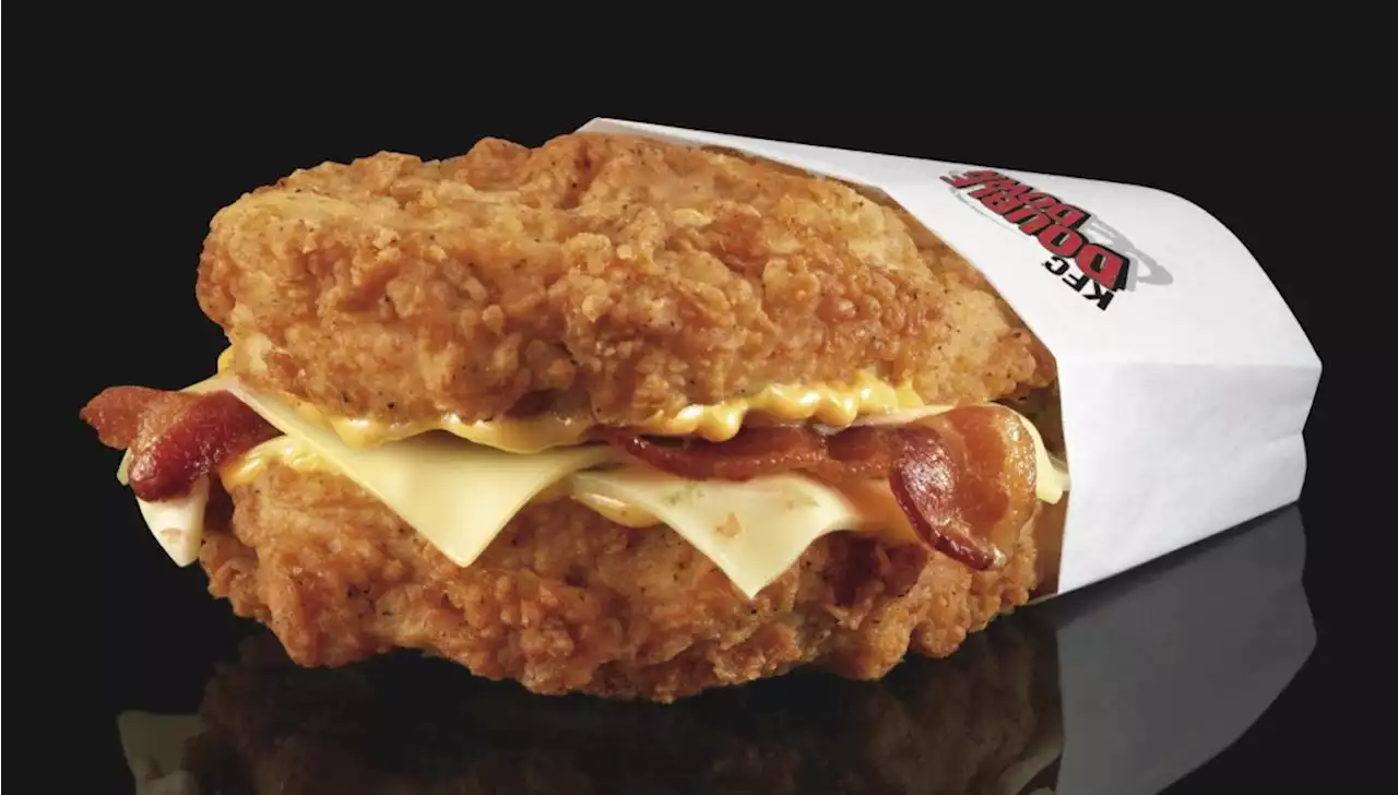 KFC brings back Double Down, a sandwich with fried chicken replacing bread