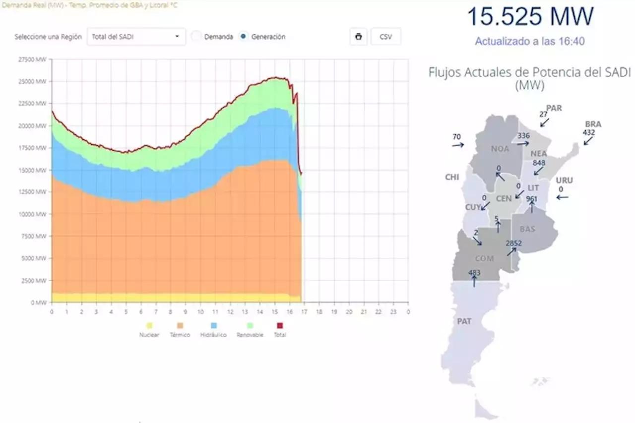 Apagón Masivo El Mapa De Los Cortes De Luz Por Las Fallas En El Sistema Interconectado 5416