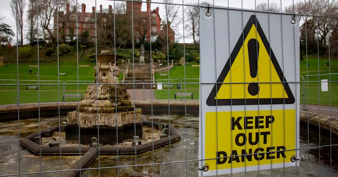 Avenham and Miller Park fountain drained, fenced off and closed for weeks