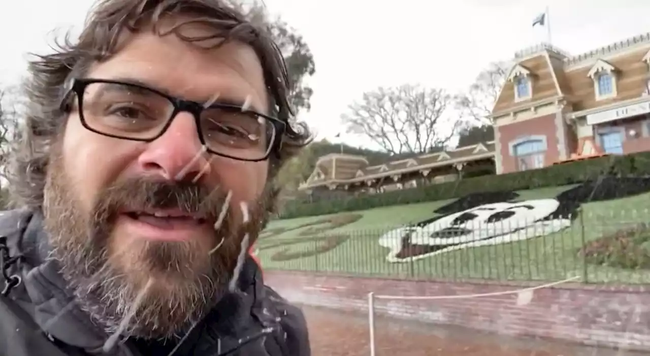 Real snow falls at Disneyland — not the fake soapy stuff