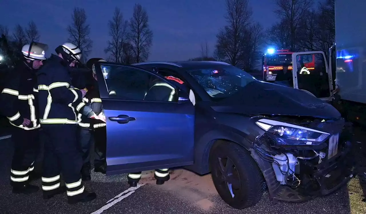 Unfall an der A1: Autofahrerin schwer verletzt