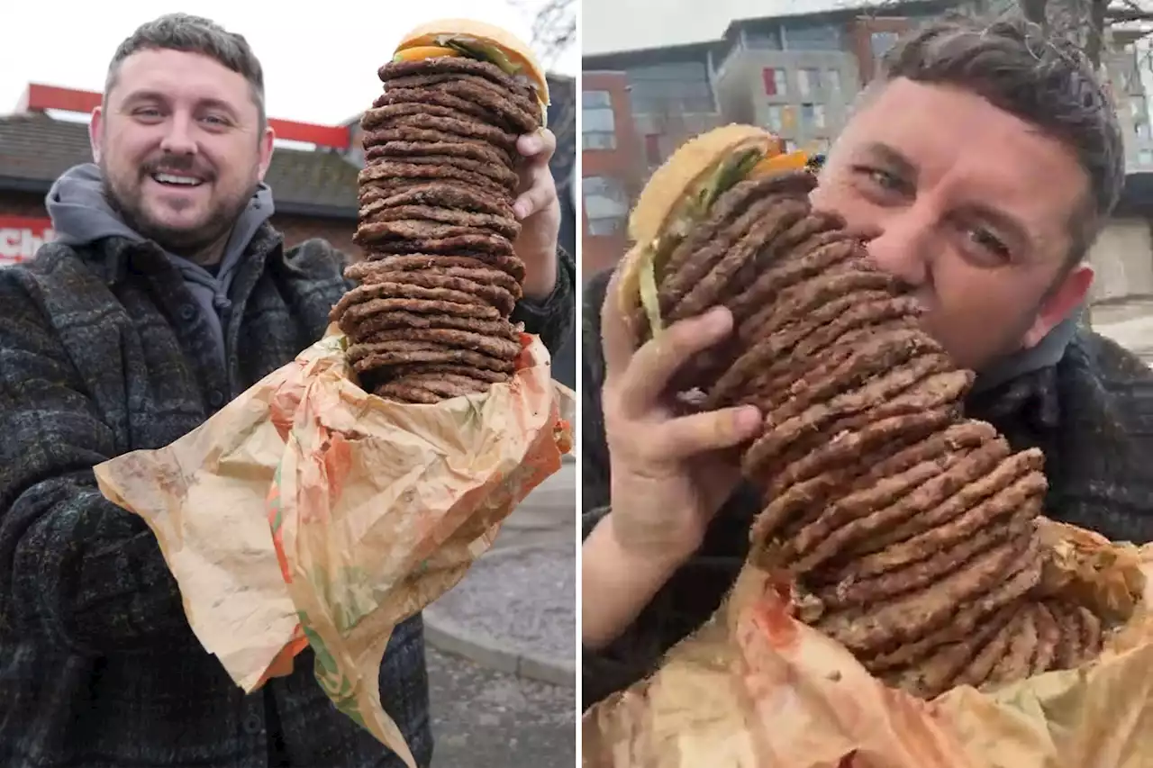 I ate a ‘birthday burger’ with 36 patties — I was going to throw up