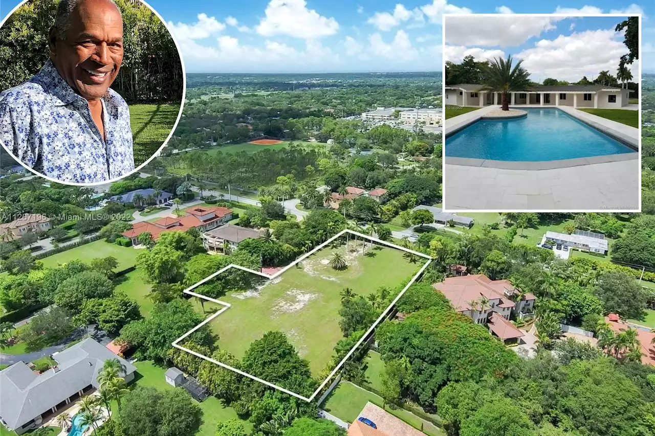 O.J. Simpson’s foreclosed Miami home was quietly demolished