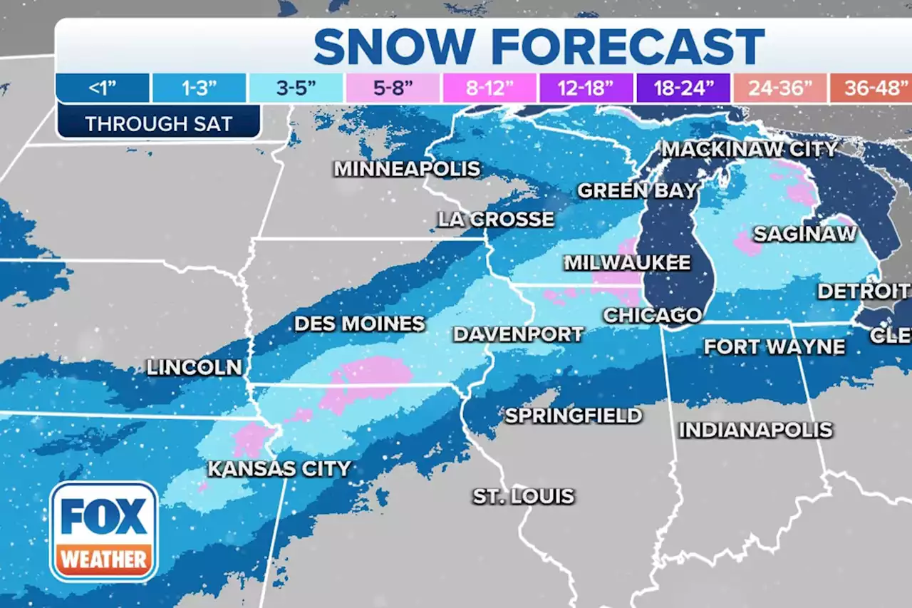 Powerful winter storm to blast at least 10 states with snow, ice from the Midwest to Northeast late this week