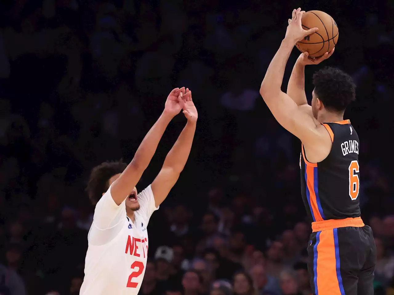 Quentin Grimes snaps out of shooting slump in Knicks’ win