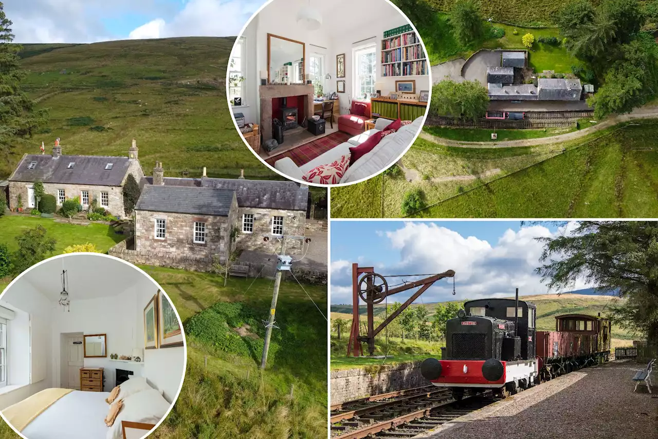 ‘Train’ house hits market with own private locomotive and railway for $588K