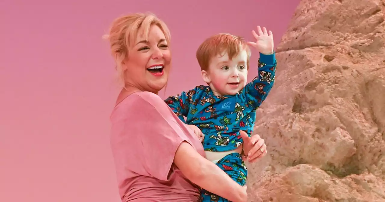 Emotional Sheridan Smith cuddles adorable son on stage after standing ovation