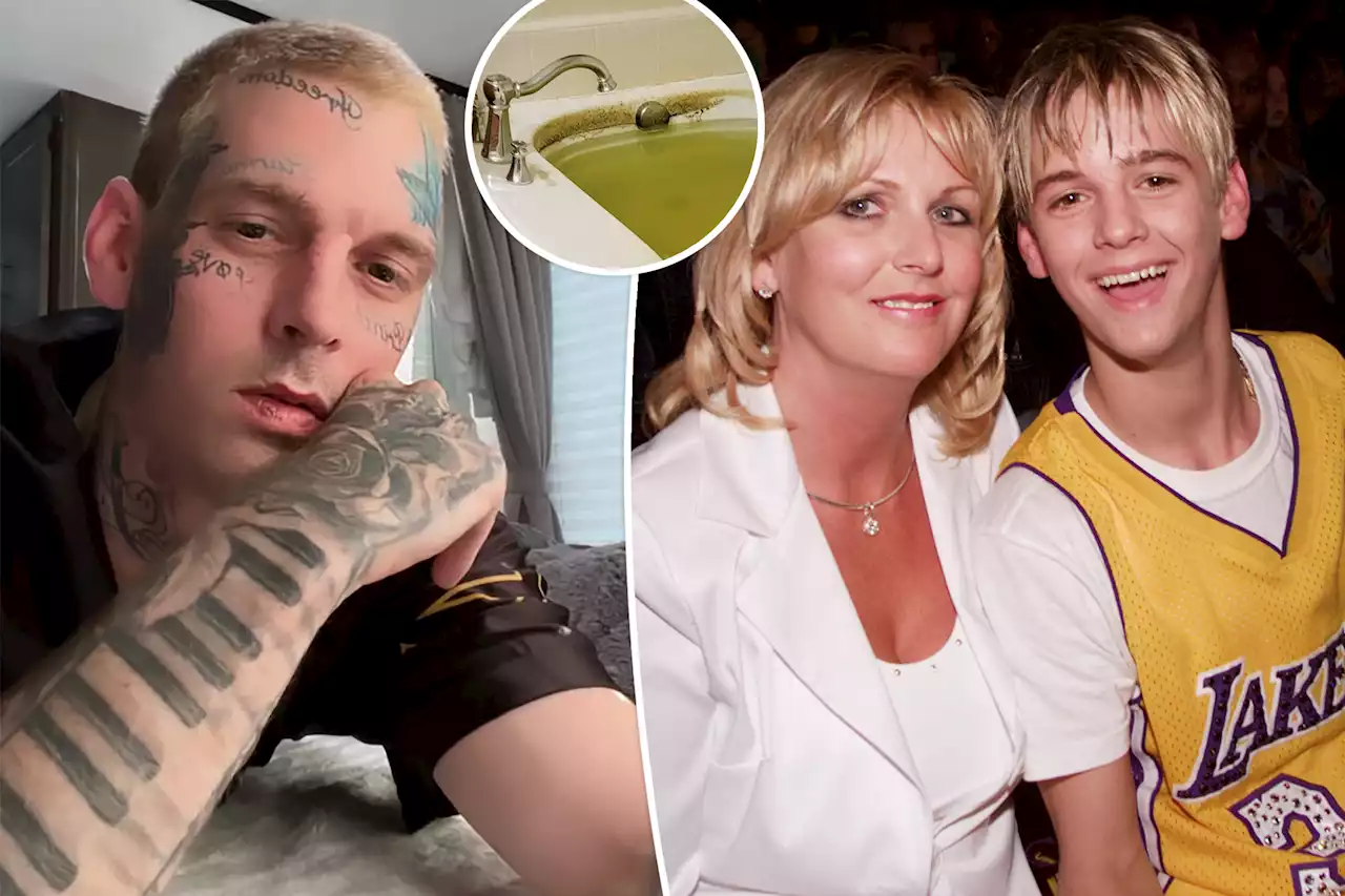 Aaron Carter’s mom shares grisly new photos of late son’s death scene