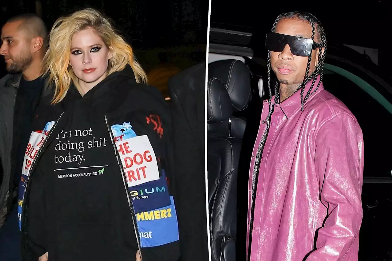 Avril Lavigne parties with Tyga in Paris after ending Mod Sun engagement