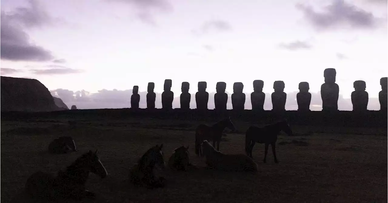 Scientists uncover new Easter Island moai statue in dry lake bed