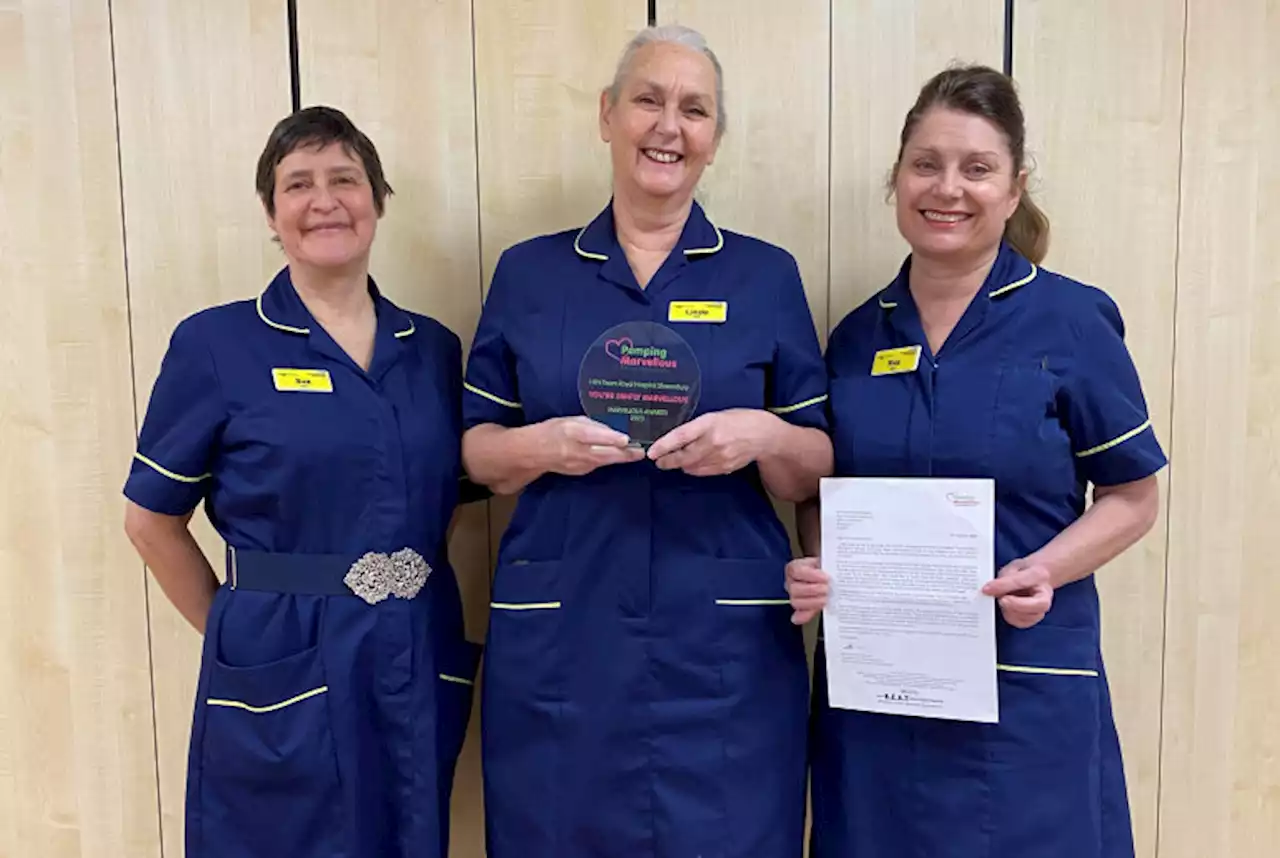 National award for heart failure nurses at county hospital