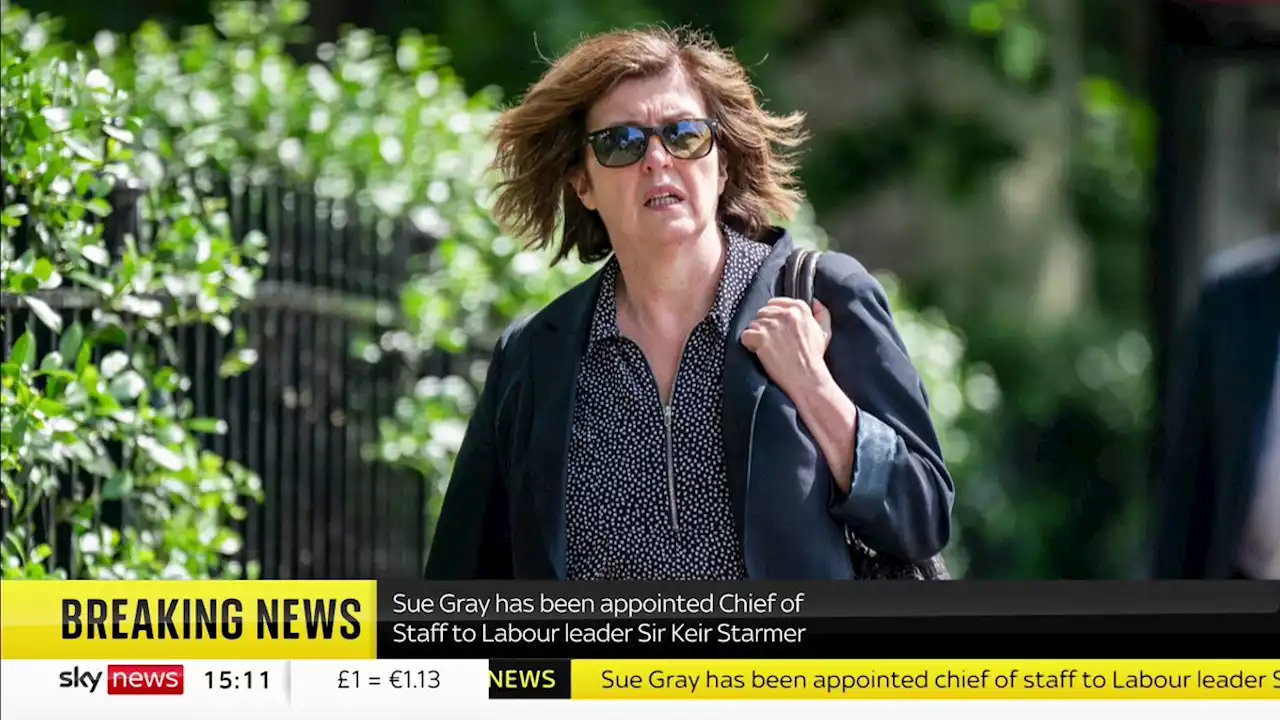 Labour leader Sir Keir Starmer appoints partygate investigator Sue Gray as new chief of staff