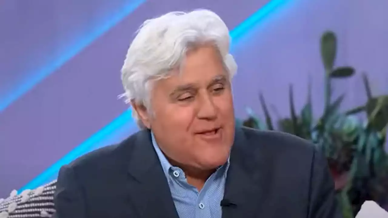 Jay Leno reveals 'brand new face' after recovery from garage car fire burns