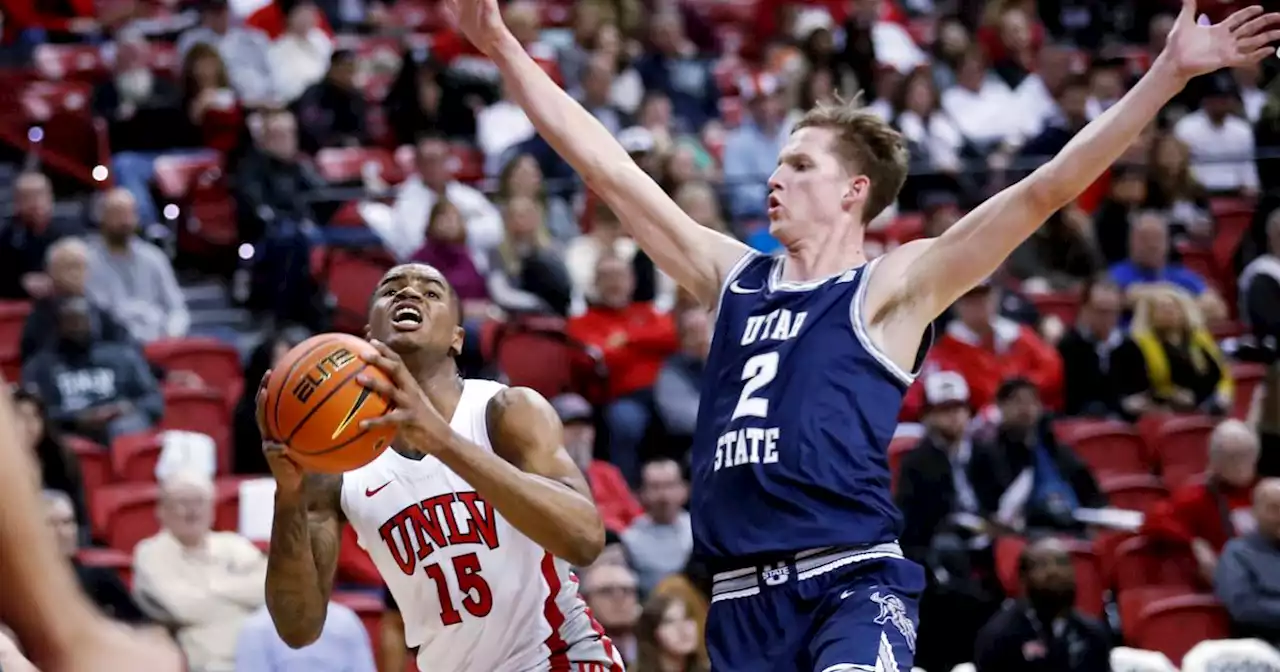 Ashworth’s 27 lead Utah State past UNLV 91-66