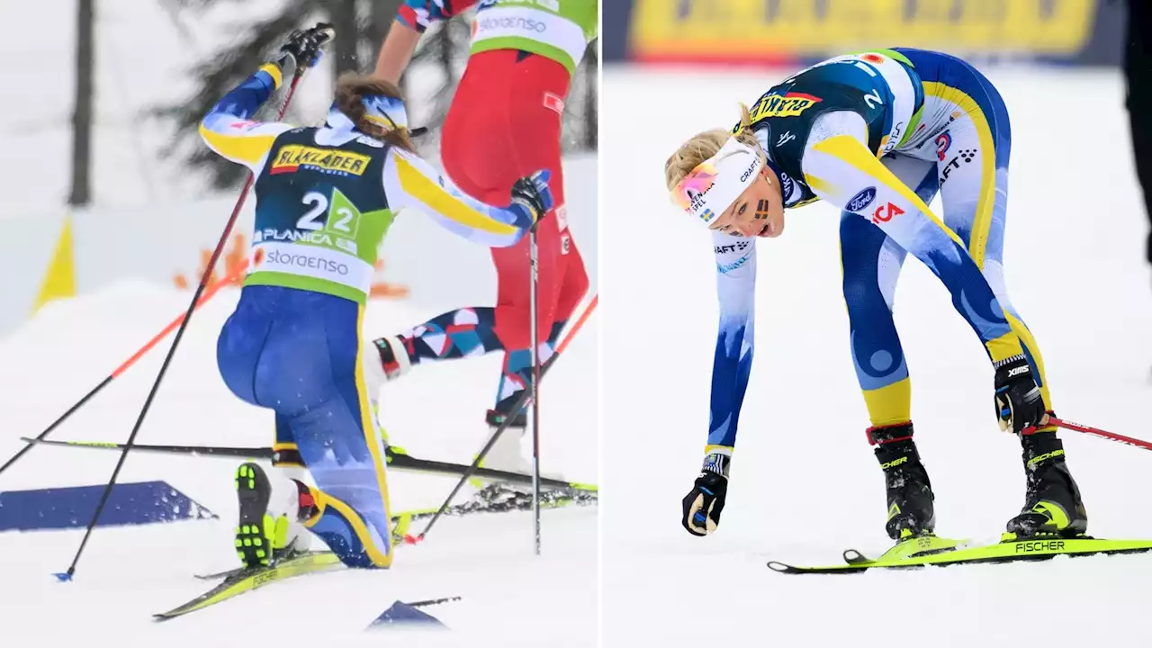 Svenska stafettmissen: Får nöja sig med brons efter drama - Radiosporten