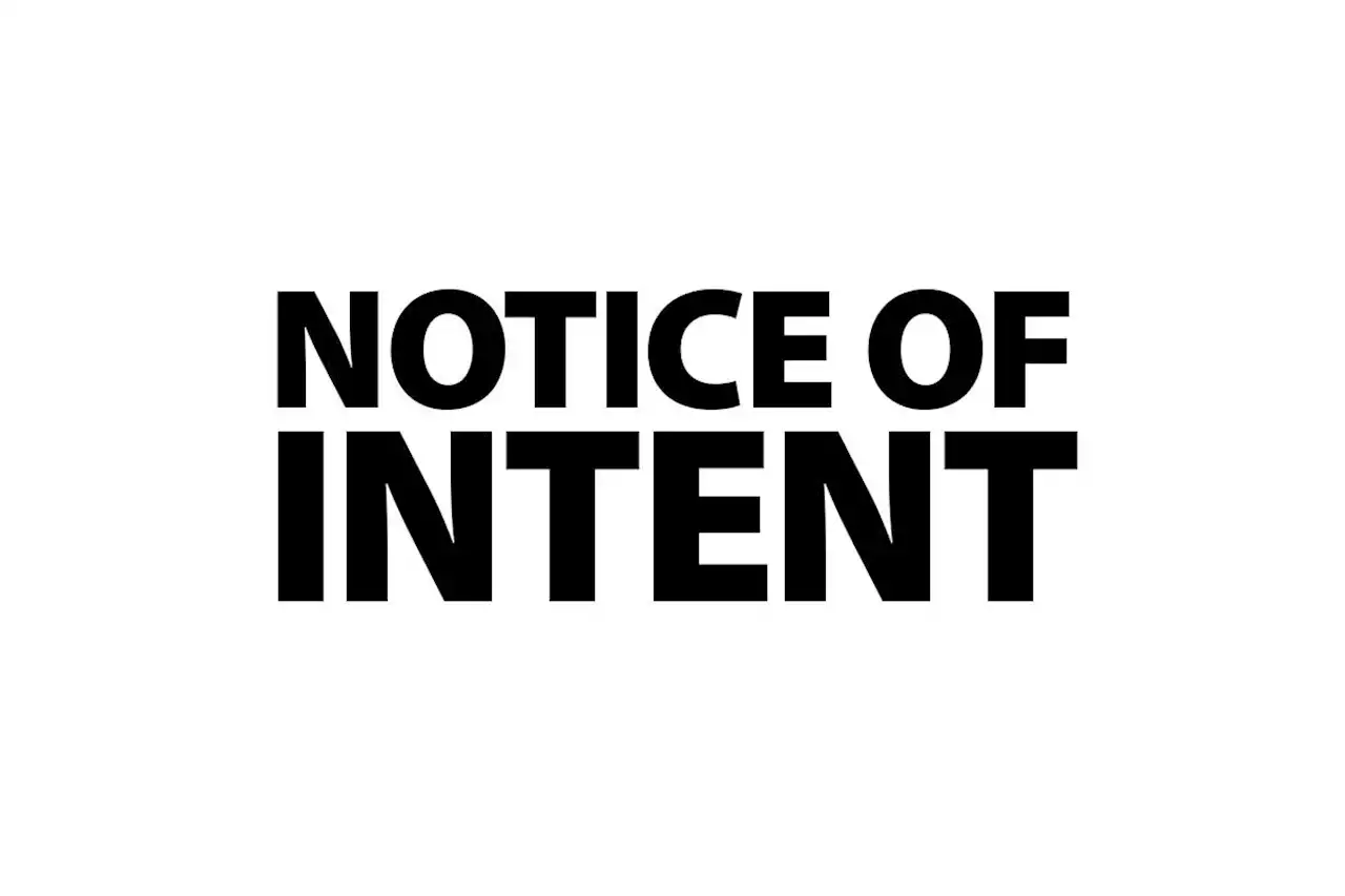 NOTICE OF INTENT - Terrace Standard