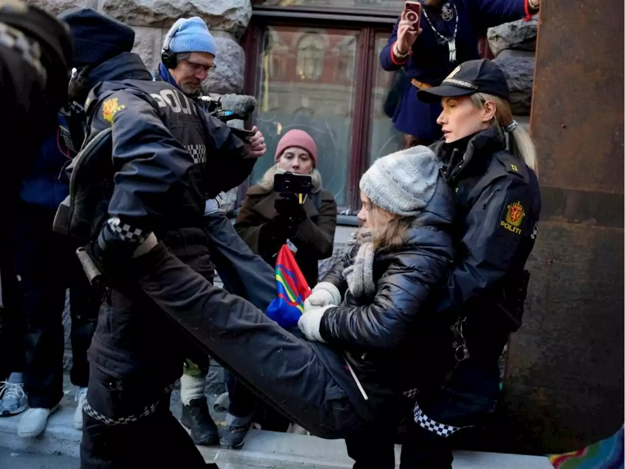 Greta Thunberg detained by Norway police during Indigenous rights protest