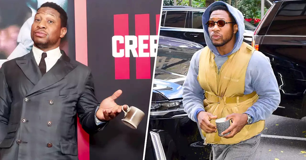 'Creed' star Jonathan Majors explains why he carries those little cups everywhere he goes