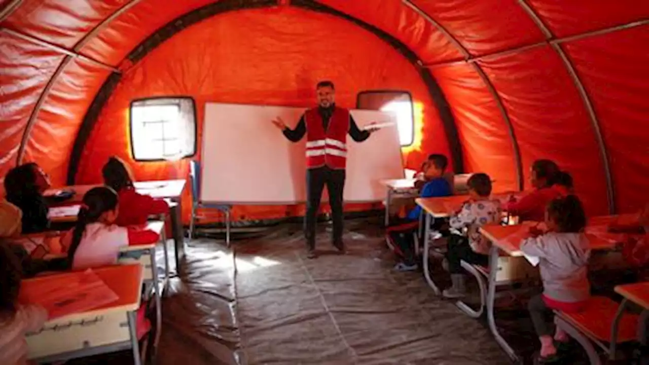 'Bandaging wounds': Teachers' selfless efforts in quake zone tent schools