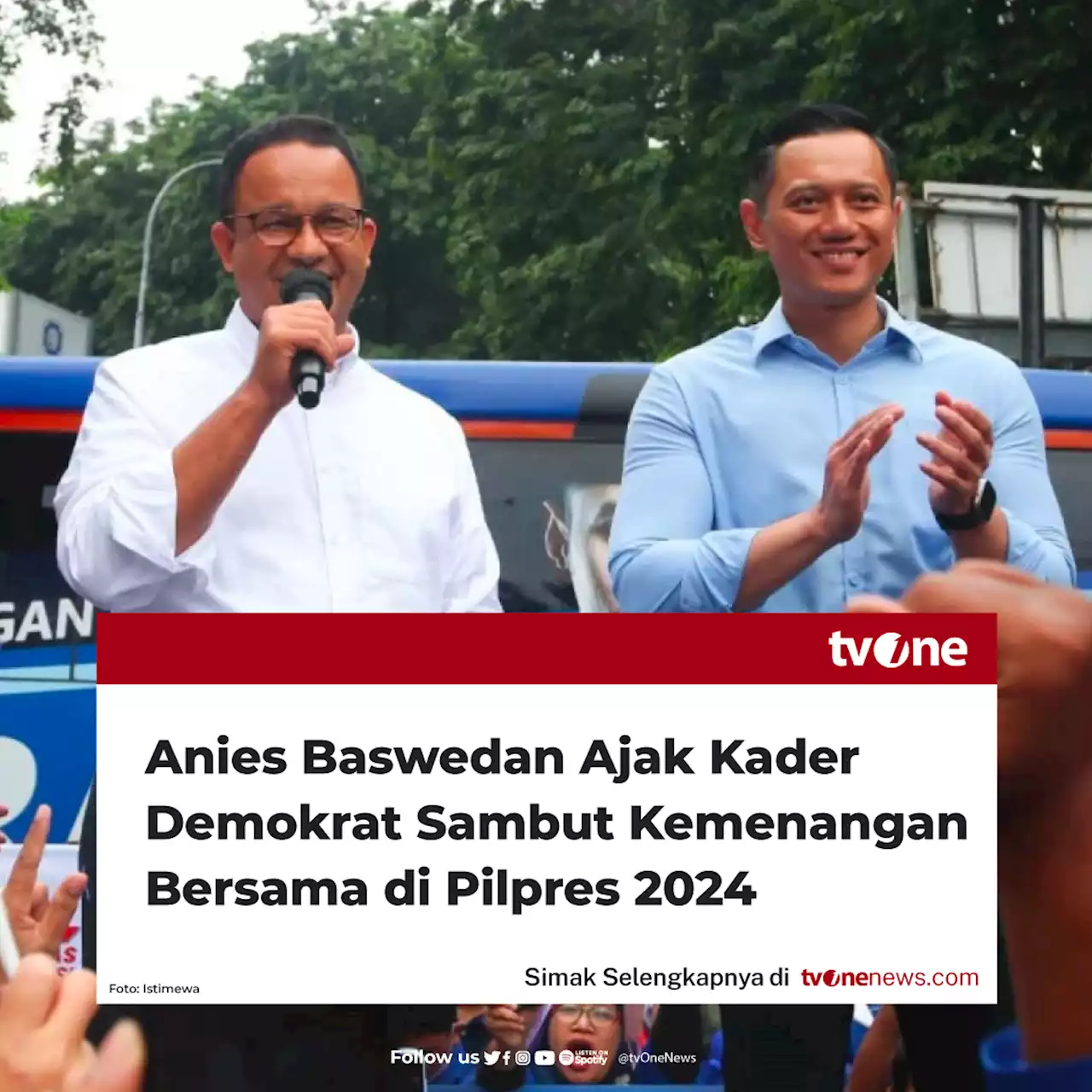 Di Hadapan AHY, Anies Baswedan Ajak Kader Demokrat Sambut Kemenangan Bersama di Pilpres 2024