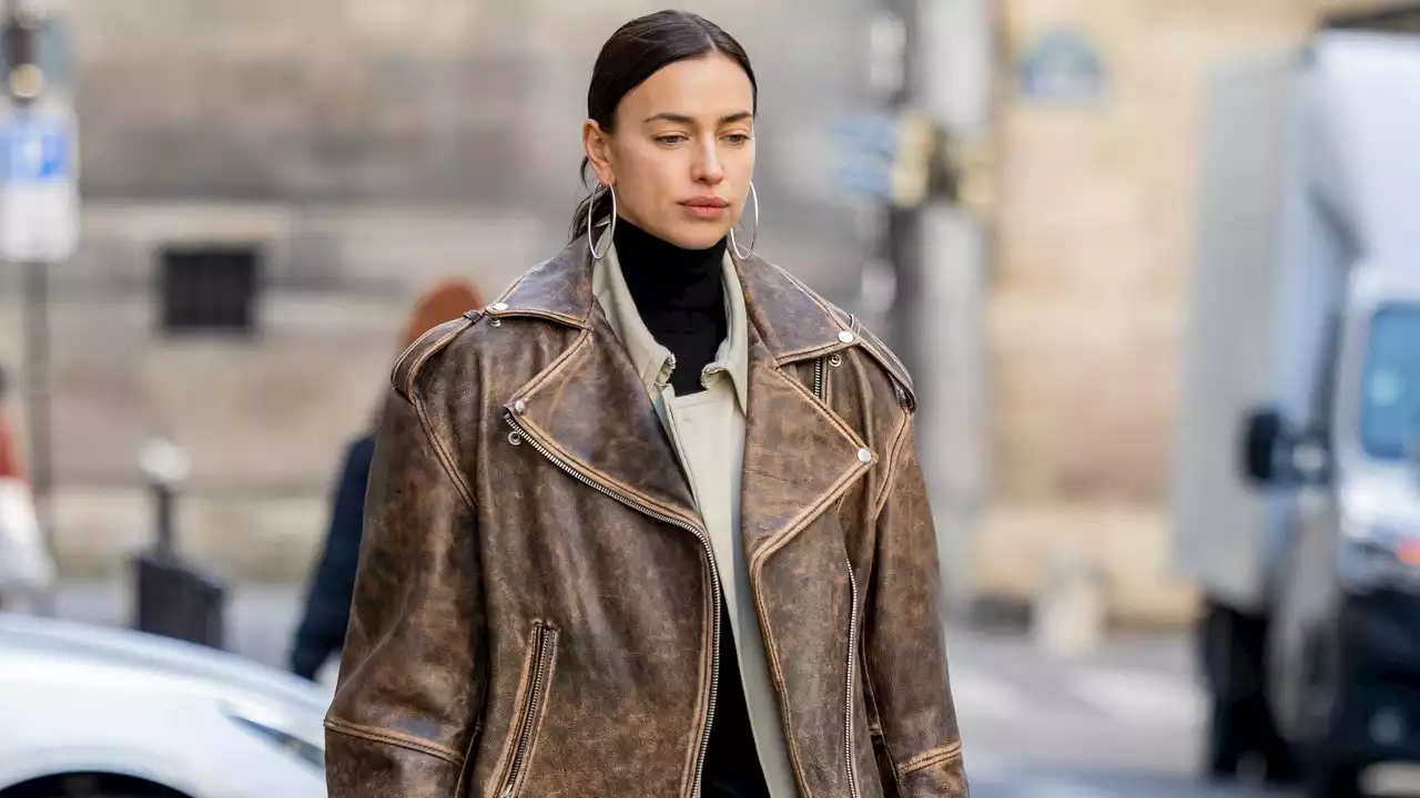 Irina Shayk adopte la tendance veste star de l'hiver