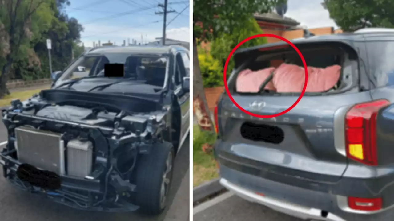 Woman driving car ‘missing half its front end’ hit with $740 fine