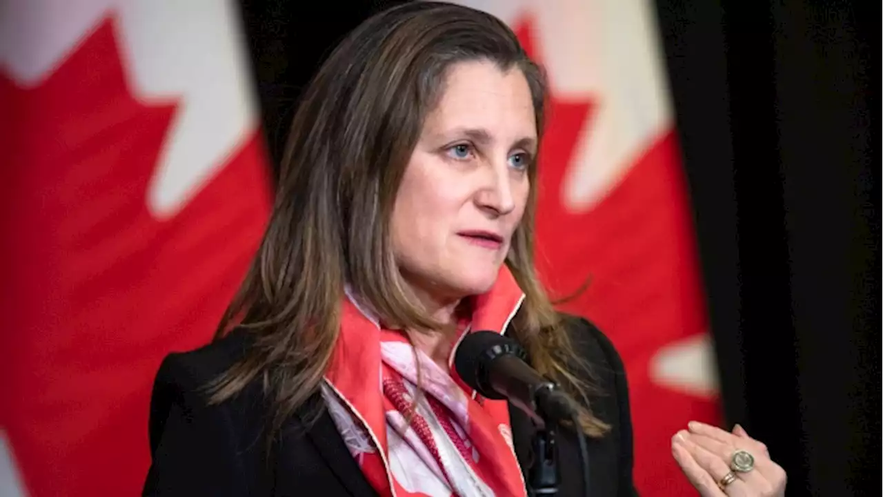 Canada’s financial system has strength to weather banking turmoil: Freeland - BNN Bloomberg