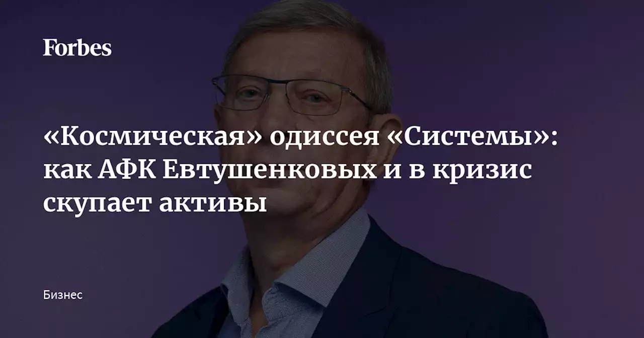 «Космическая» одиссея «Системы»: как АФК Евтушенковых и в кризис скупает активы