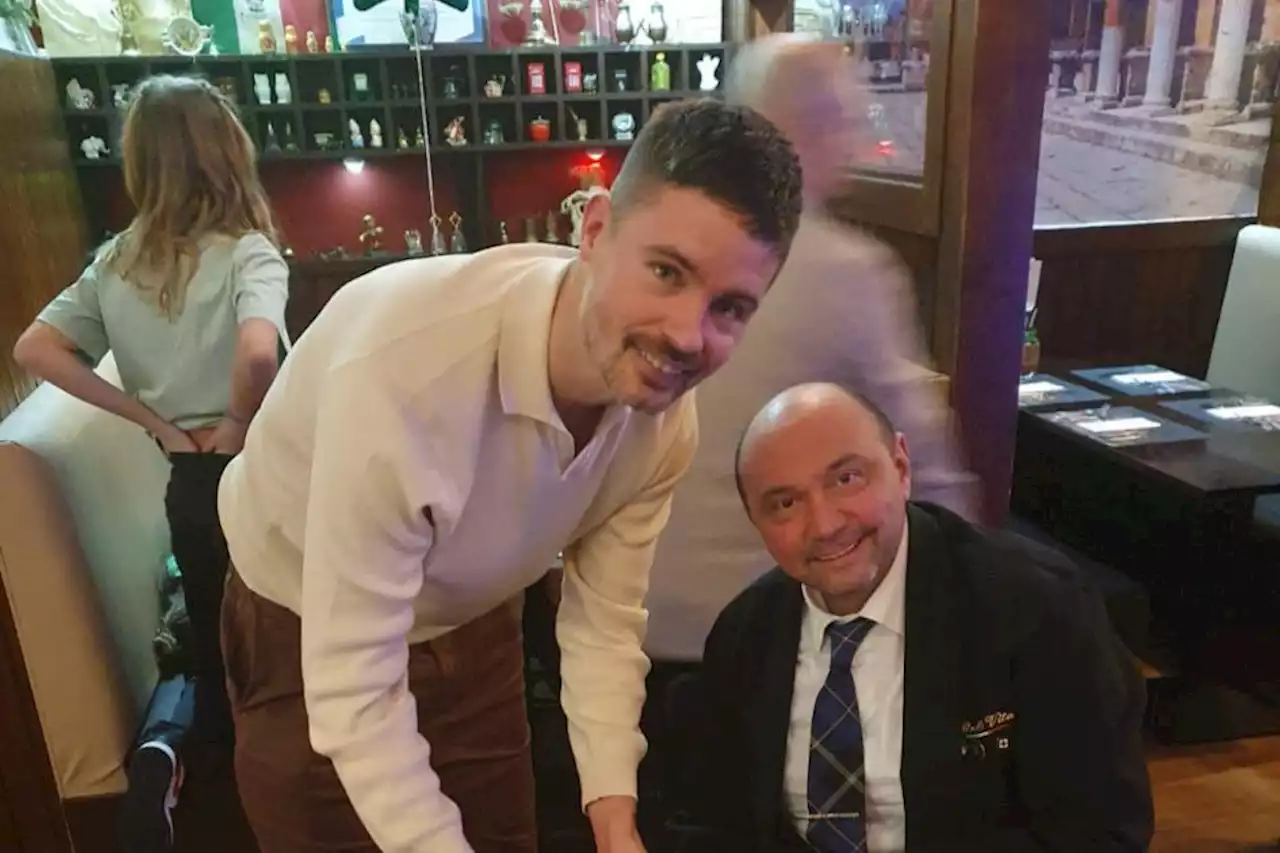 Celtic hero Mikael Lustig visits favourite Glasgow restaurant during trip to city