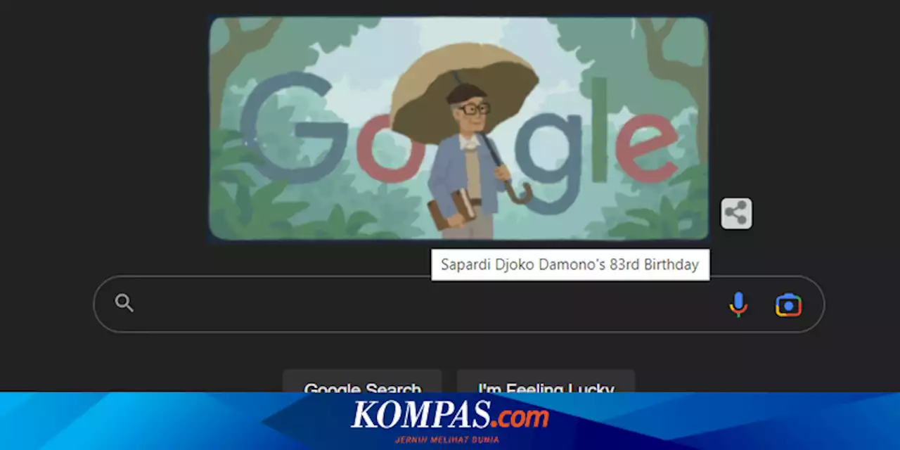 Siapa Sapardi Djoko Damono yang Jadi Google Doodle Hari Ini