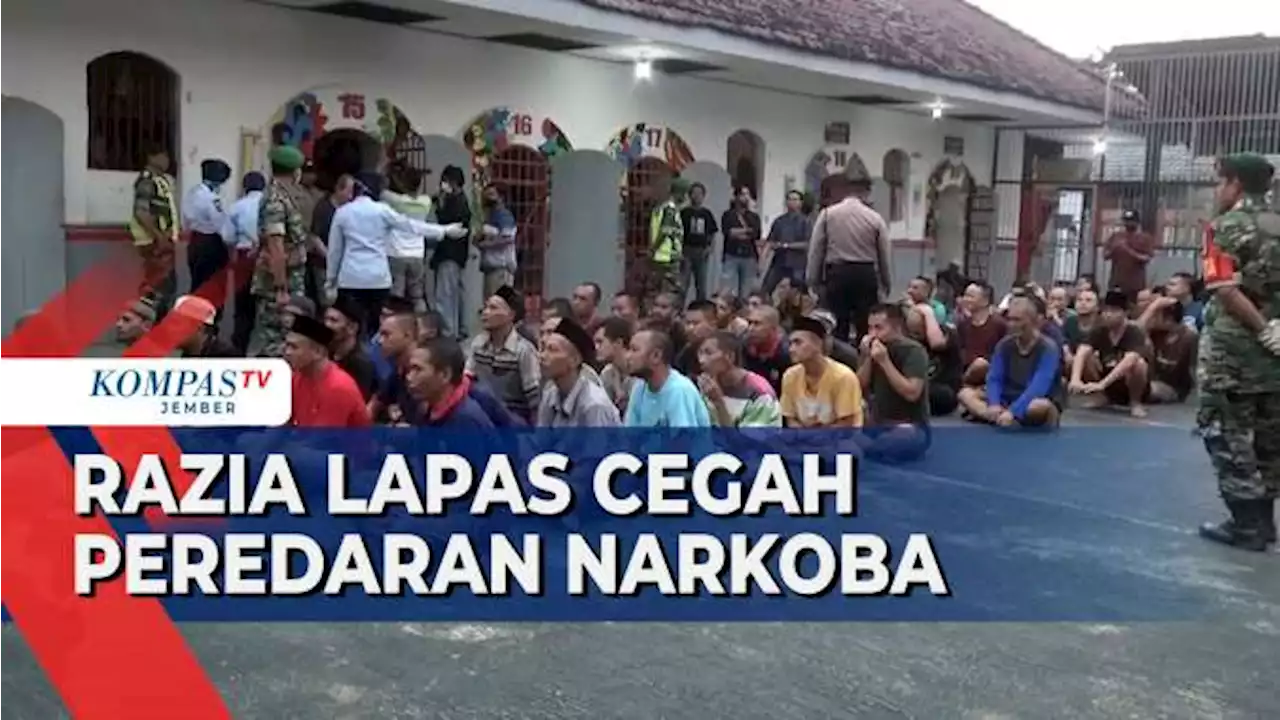 Petugas Gabungan Razia Lapas Jember Cegah Peredaran Narkoba