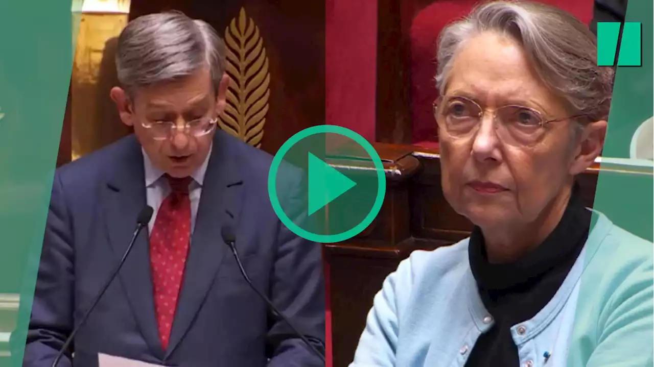 La charge du député Courson contre Élisabeth Borne avant la motion de censure