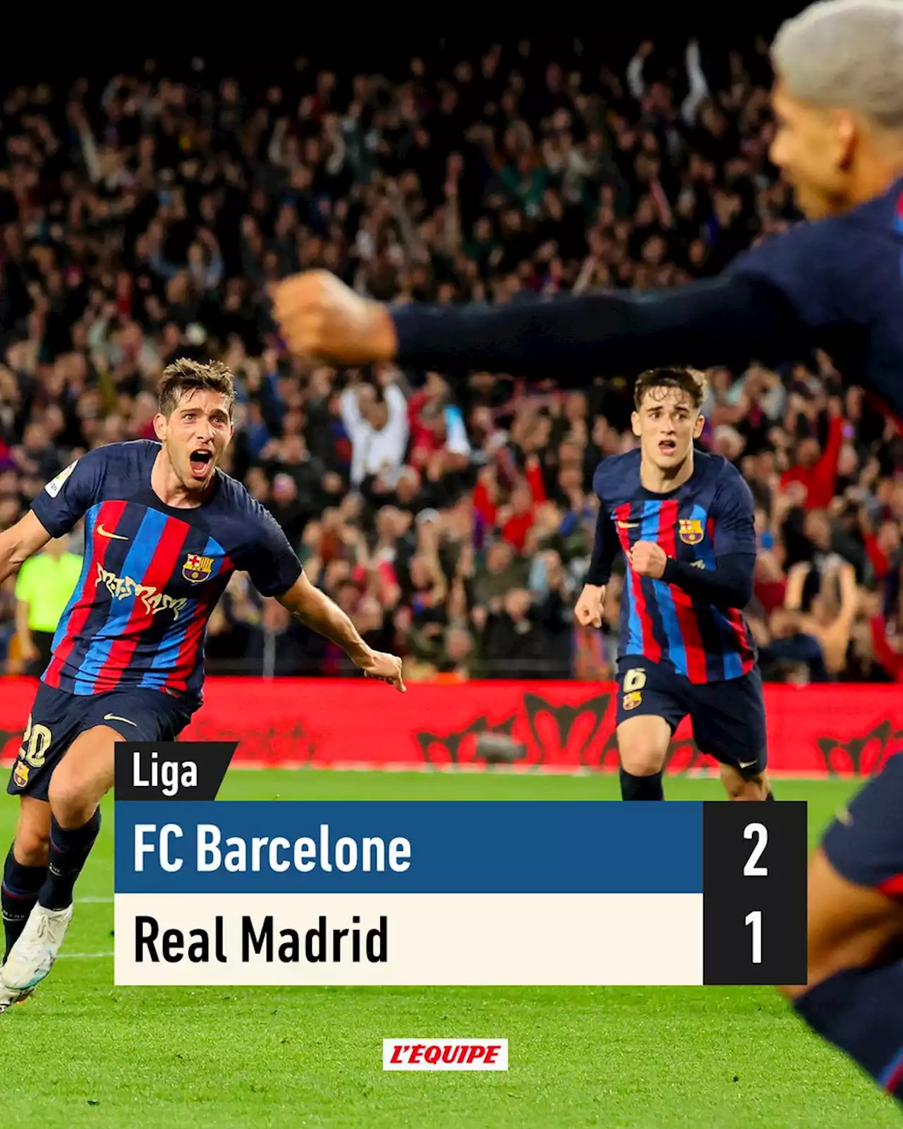 FC Barcelone 2-1 Real Madrid, La Liga : Le Barça s'offre le Clasico